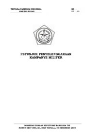 PETUNJUK PENYELENGGARAAN KAMPANYE MILITER
