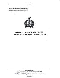 POSTUR TNI ANGKATAN LAUT TAHUN 2005 SAMPAI DENGAN 2024