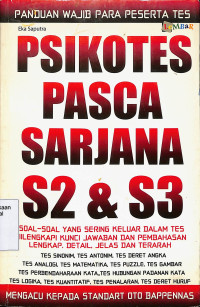 Psikotes Pasca Sarjana S2 dan S3